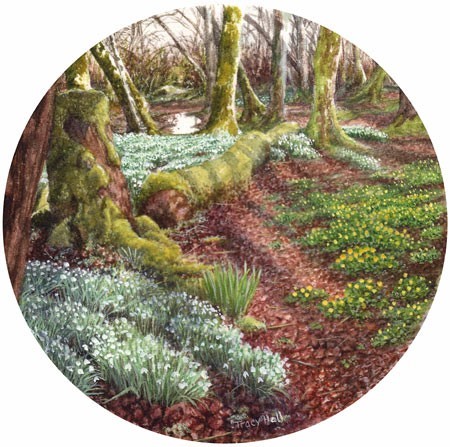 woods miniature painting