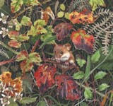 Hedgerow Mouse miiature painting by Tracy Hall