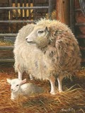 sheep miniature painting